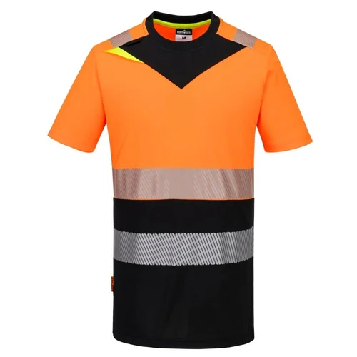 Gero matomumo PORTWEST DX434 sportiniai marškinėliai XXL Oranžinė/Juoda image 3