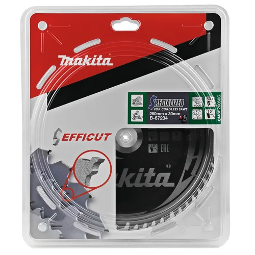 Makita B-67234 EFFICUT 260x2.15x30mm 10° T60 image 2