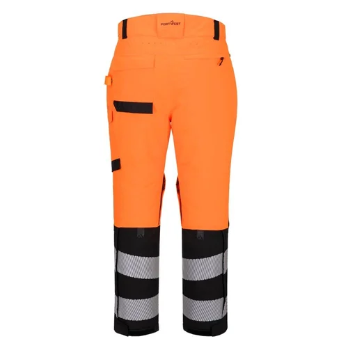 PORTWEST EV402 darbo kelnės XXL Orange/Black image 2