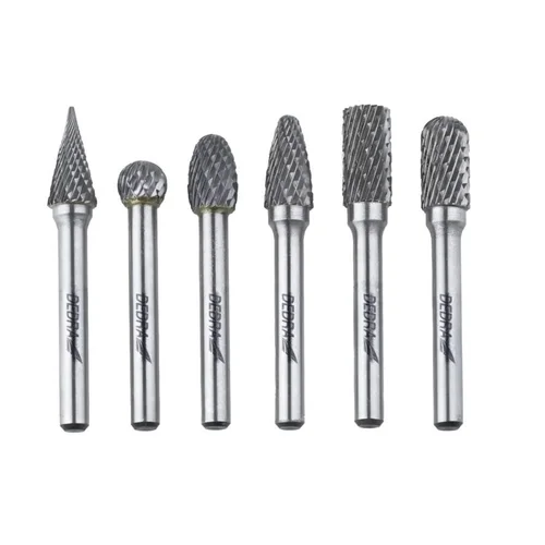DEDRA 07F502 frezų rinkinys metalui, 6 mm, 6 vnt. image 1