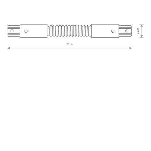 Nowodvorski TRACK PROFILE FLEX CONNECTOR, 280 mm image 2