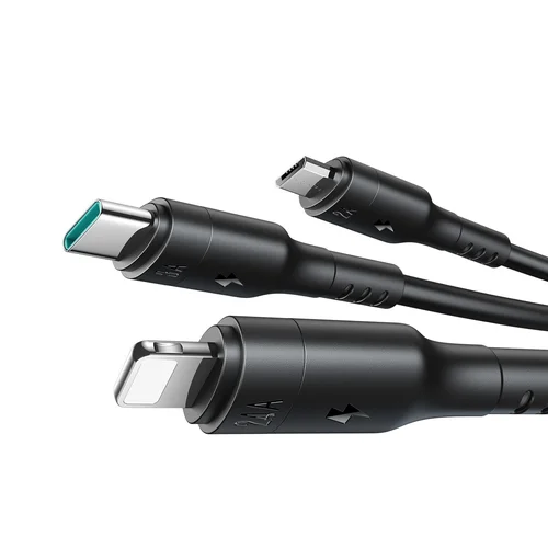 Joyroom S-A61 USB-C kabelis 1.2 m Juoda image 2