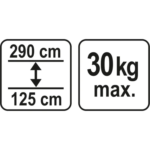 Atrama teleskopinė 125-290cm Yato | max 30kg image 3