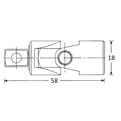 CHANGLU TOOLS Universalus šarnyras 3/8" 58 mm image 2