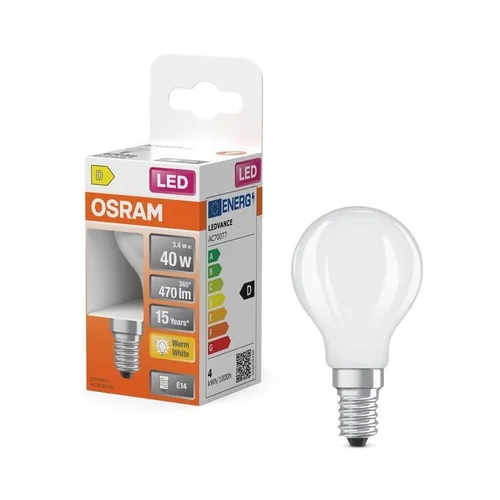 Osram LEMP LED P45 3.4W E14 2700K 470LM MAT image 3