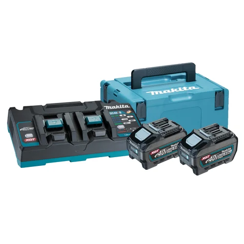 Makita XGT 191U13-9 akumuliatorių ir kroviklio komplektas, 40 V, 2 x 5.0 Ah image 1