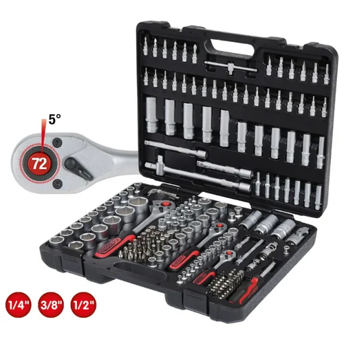 KS Tools Galvučių komplektas 1/4+3/8+1/2'' 179 vnt. image 2