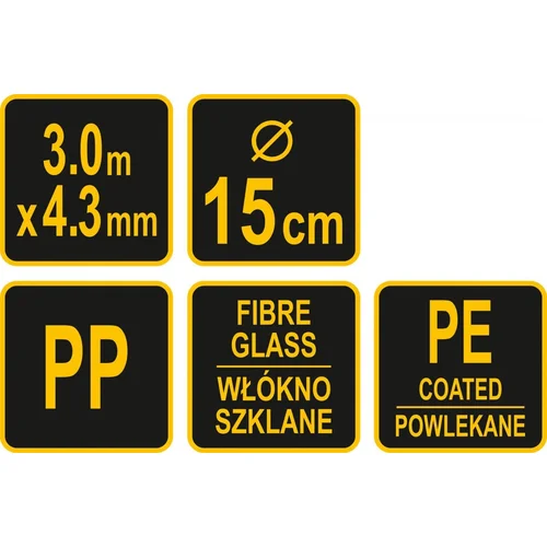 Kaminų valymui šepetys su trosu 150mm / 3m Vorel image 3