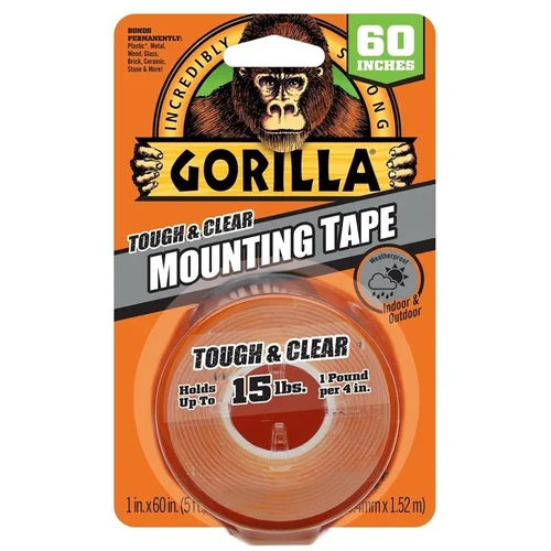 Gorilla CLEAR MOUNTING dvipusė remonto juosta 1.5 m image 1