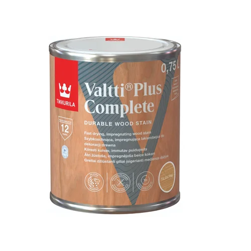 TIKKURILA Valtti Plus Complete Medienos impregnantas, 0,75 L Pušies spalva image 1