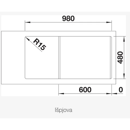 Blanco LEMIS 6 S-IF plautuvė 523032 image 2