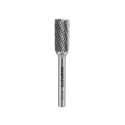 GRAPHITE Metalo freza HM, B tipas, cilindrinis su ašmenimis viršuje, 12 x 25 mm, kotas 6 x 45 mm image 1