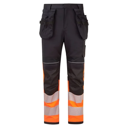 PORTWEST FR452 Darbo kelnės 1 klasė, 36, Orange/Black image 1