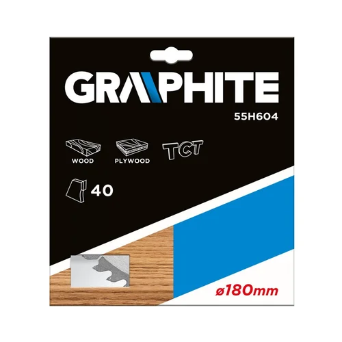 GRAPHITE Pjovimo diskas 180 x 30 mm, 40 dantų image 2