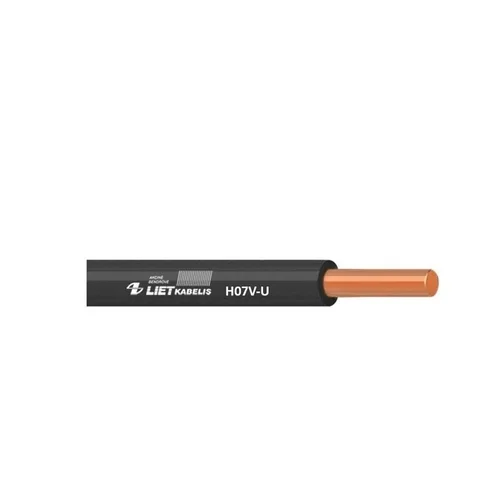Laidas PV-1/H07V-U, 1 x 2,5 mm², juodas, 100 m image 1