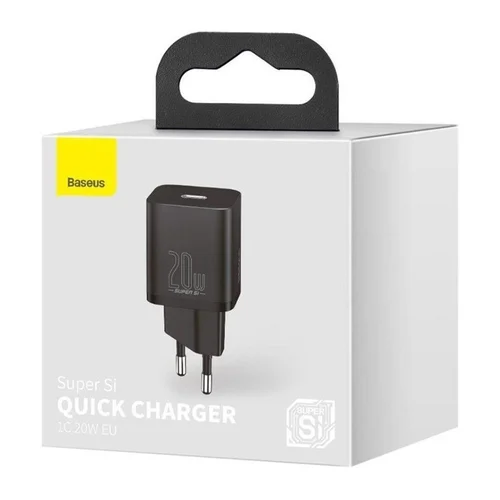 BASEUS įkroviklis USB-C 20W, juodas image 3