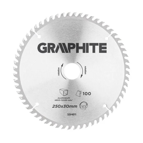 Graphite 55H611, 250×30, 100 dantukų image 1