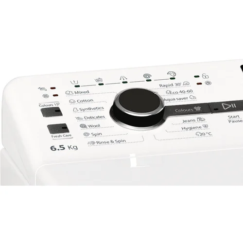 Whirlpool TDLRB 65242BS EU/N, iš viršaus pakraunama, 6,5 kg, Balta image 3