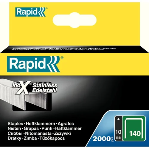 Rapid kabės 140/10 nerūdijantis plienas 2000 vnt. image 1