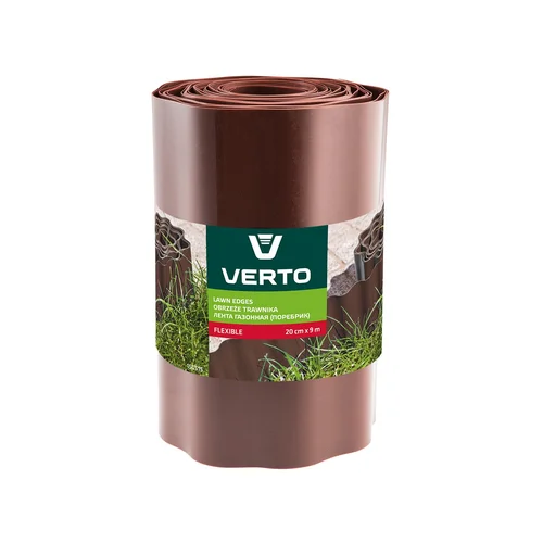 VERTO Vejos krašto juosta 20 cm x 9 m ruda image 1