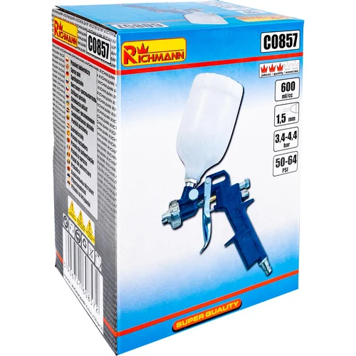 Richmann Dažų purkštuvas 0,6 l, 1,5 mm image 2