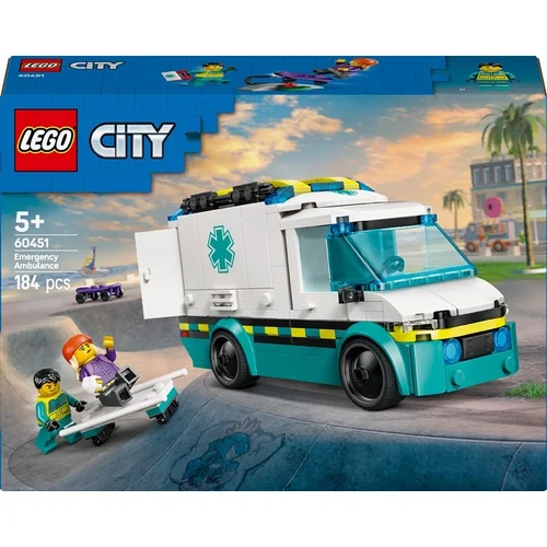 LEGO® City Emergency Ambulance, 184 vnt. image 1