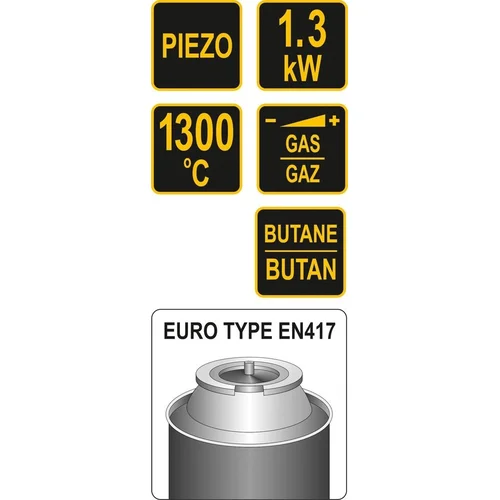 Vorel Degiklis dujinis Piezo 1300°C 1.3 kW image 3