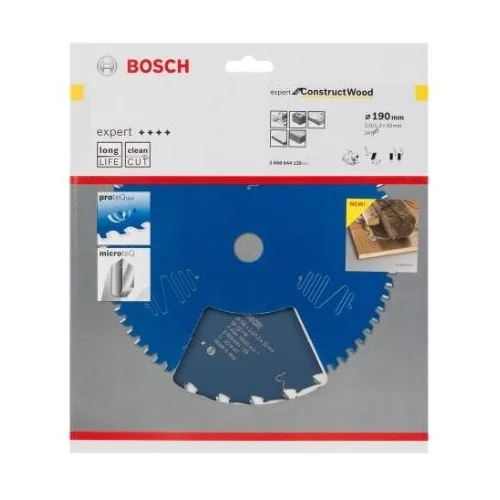 Bosch Expert for Construct Wood pjovimo diskas 190x30x2,0 mm Z24 image 2
