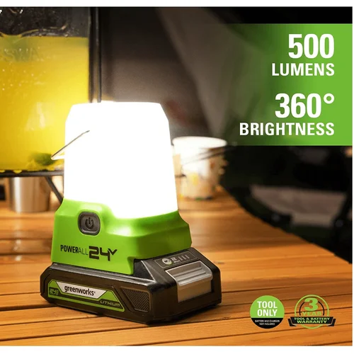 Greenworks G24LA500 Akumuliatorinis LED šviestuvas 24 V 500 LM image 3