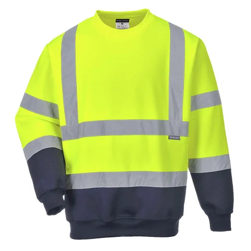 PORTWEST B306 Darbo džemperis XXL, Yellow/Navy image 2