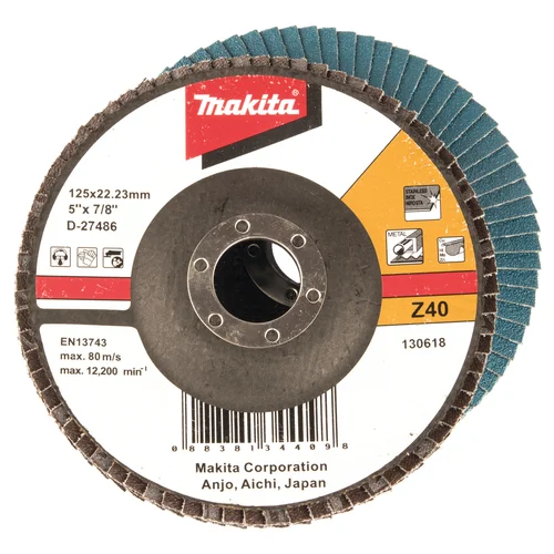 Makita D-27486 125 mm K40 lapeliniai diskai image 1