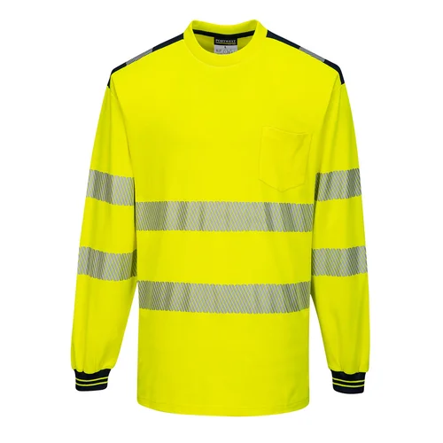 Gero matomumo sportiniai marškinėliai Portwest T185 4XL Geltona/Juoda image 2