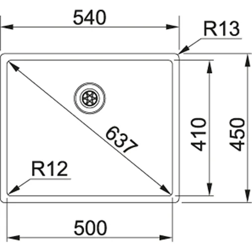 Įmontuojama plautuvė Franke Box BXX 110-50/ BXX 210-50, 127.0375.273 image 2