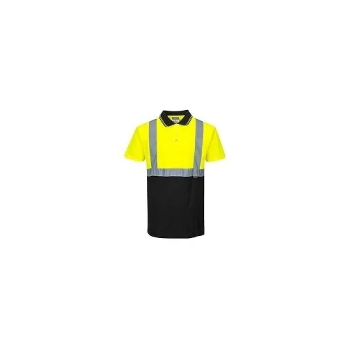 PORTWEST S479 Dviejų spalvų polo marškinėliai M, Yellow/Navy image 1
