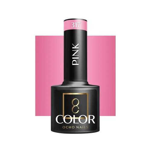 OCHO NAILS Pink 317 hibridinis nagų lakas 5 g image 1