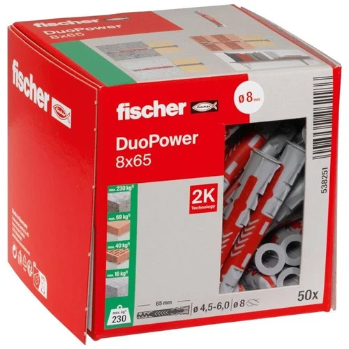 Fischer DuoPower dvikomponentis kaištis 8x65 mm, 50 vnt. image 2
