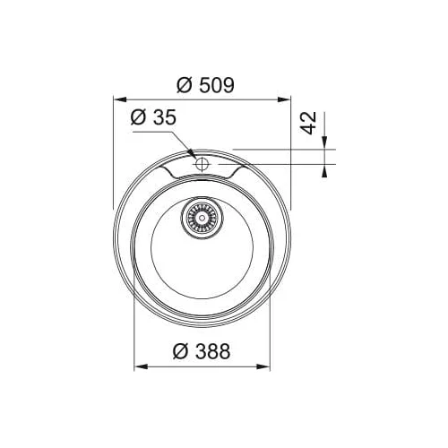 Franke Ronda RON 610-39 apvali plautuvė image 2