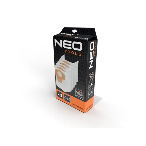 NEO TOOLS Maišai dulkių siurbliui 04-738, 5 vnt image 2