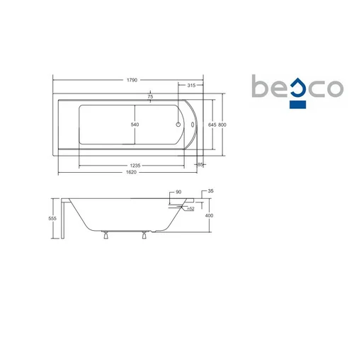 Besco SHEA 180 WAS-180-PK vonia image 2