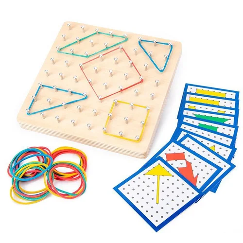 Edukacinis žaislas Wood Geoboard CZS-411 image 1