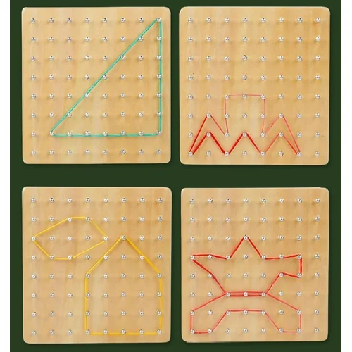 Edukacinis žaislas Wood Geoboard CZS-411 image 2