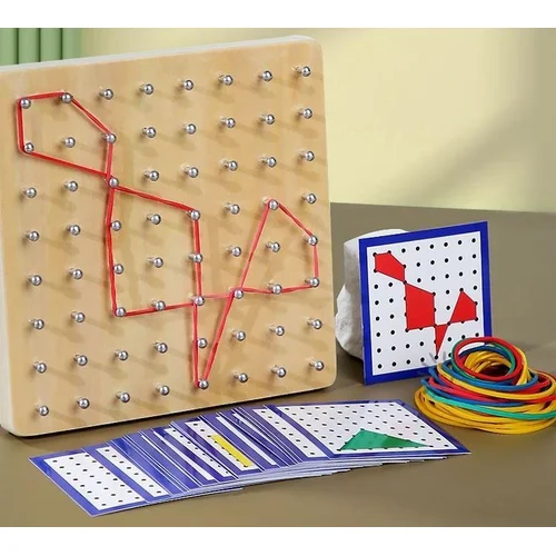 Edukacinis žaislas Wood Geoboard CZS-411 image 3