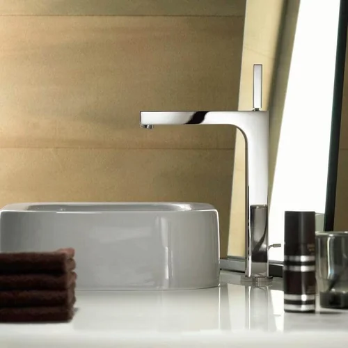 Hansgrohe Axor Citterio 280 aukštas praustuvo maišytuvas - Braižyto juodo chromo image 2