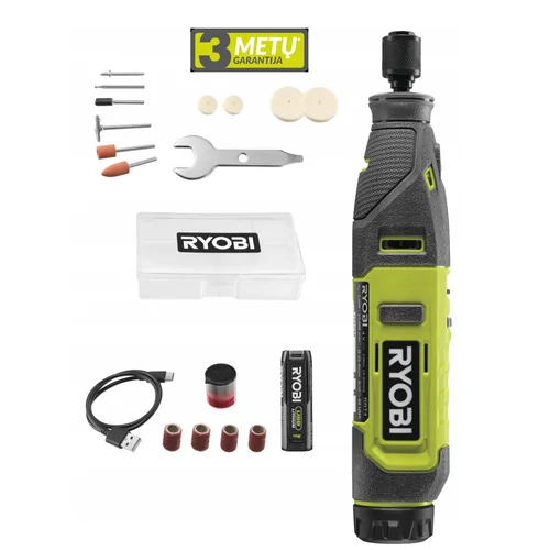 Ryobi RRT4-120GA15 Akumuliatorinis tiesinis šlifuoklis 4 V 2.0 Ah image 1