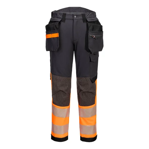 PORTWEST EV442 tamprios darbo kelnės 42 Orange/Metal Grey Tall image 2