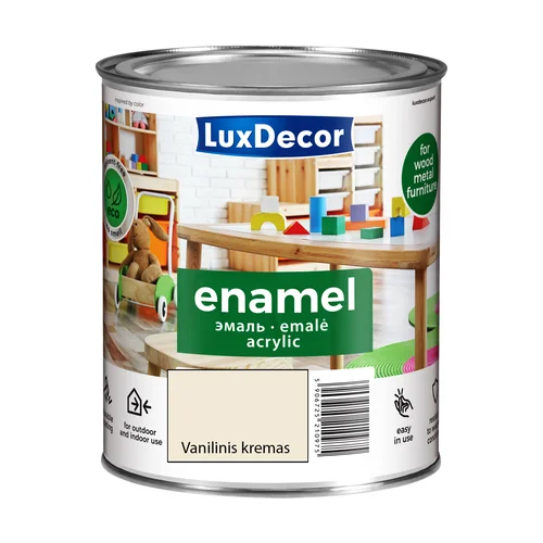 LuxDecor Akrilinė emalė 0,75 l Vanilinis kremas image 1