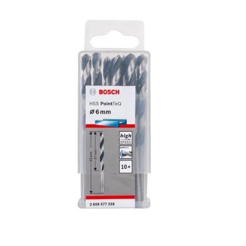 Bosch PointTeQ 2608577228 grąžtas metalui 6x57x93 mm, 10 vnt. image 2