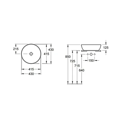 Villeroy & Boch Artis 417943R1 Praustuvas, 430 mm image 3