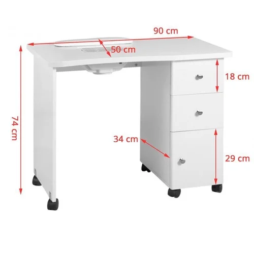 Activeshop MOD011B WOOD DESK manikiūro stalas image 2