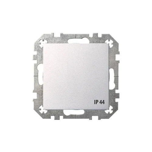 LIREGUS EPSILON kištukinis lizdas, metalo spalvos, IP44 image 1